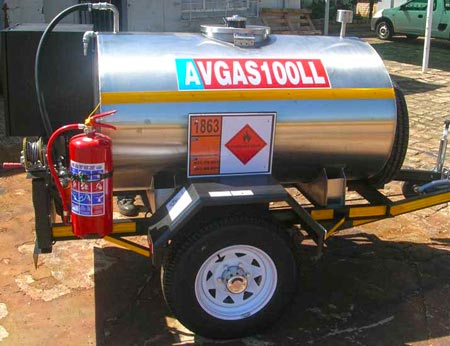 Tanker Trailer Bowser Stainless Steel 1000L